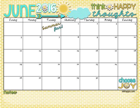 Fun Calendar 2016