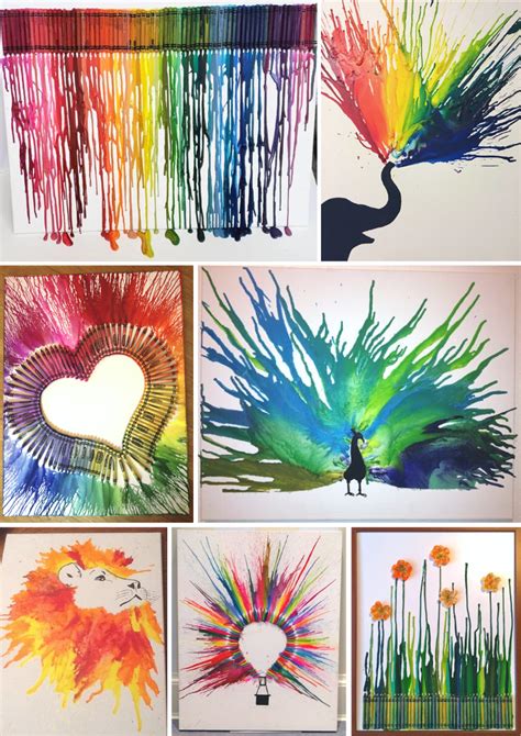 Fun Craft Ideas Using Paint Crayons