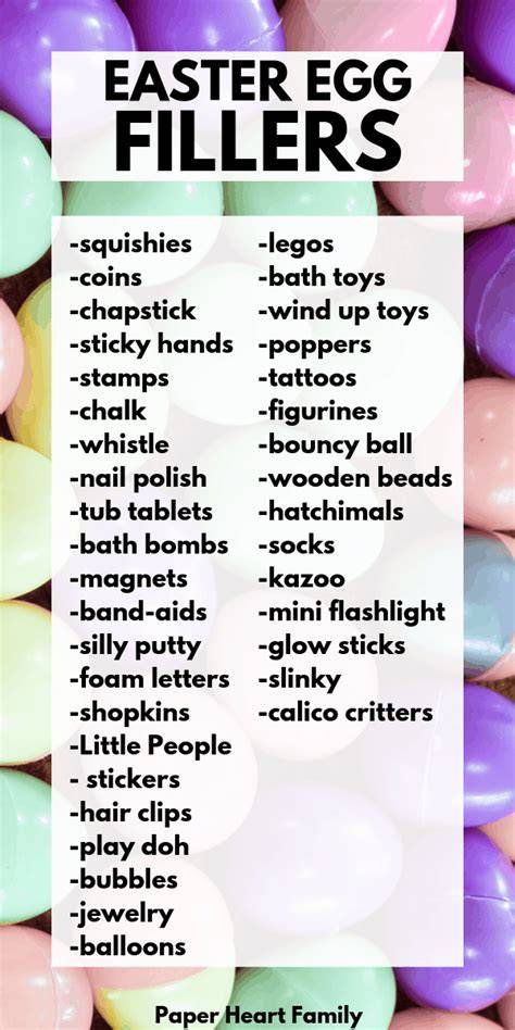 Fun Easter Egg Fillers