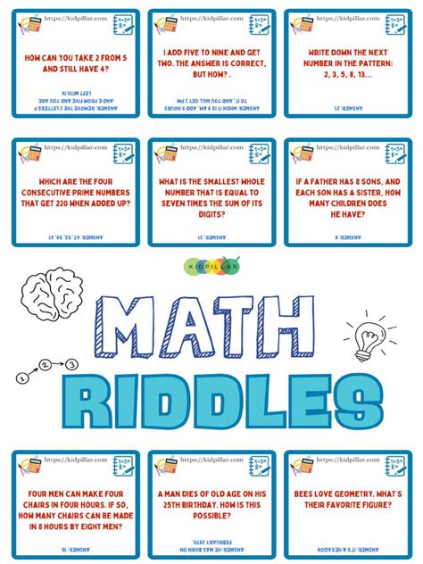 Fun Maths Riddles For Kids