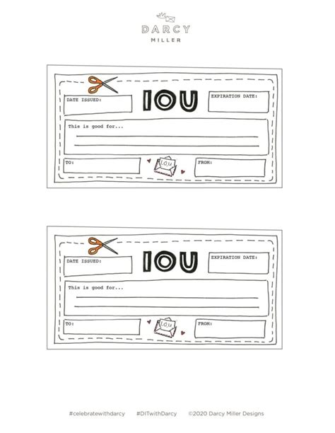 Fun Printable Iou Template