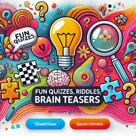Fun Riddles For Quizzes