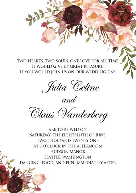 Fun Wedding Invitation Wording Templates
