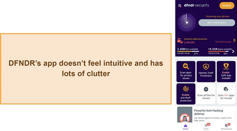 Functions of Dfndr Security App