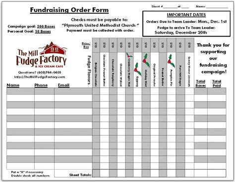 Fundraiser Order Form Templates Word Excel PDF Formats