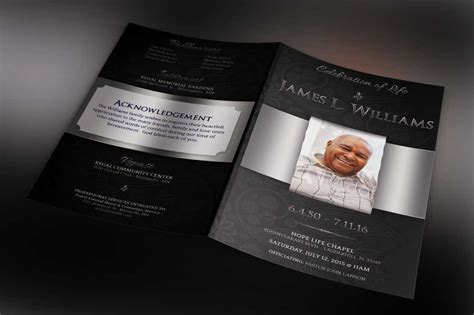 Funeral Leaflet Template Free