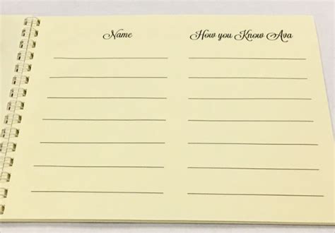 Funeral Guest Book Template