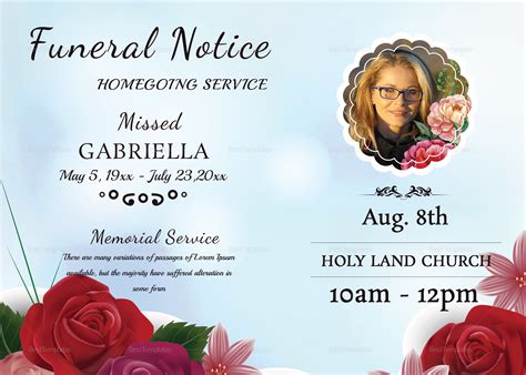 Funeral Memorial Video Template