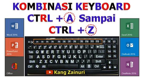 Fungsi Ctrl+A Sampai Ctrl+Z