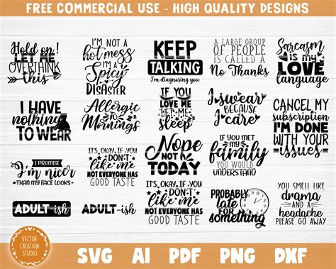 Download Funny Adult Sarcasm Bundle Cut Files