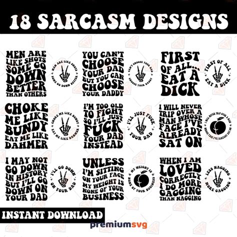 Download Funny Adult Sarcasm Bundle Files
