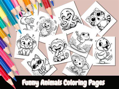 Funny Animal Coloring Pages