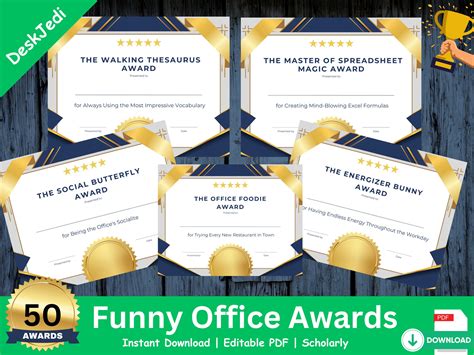 The Ultimate Laugh Riot: Celebrating your Comical Colleagues with Hilarious Awards!