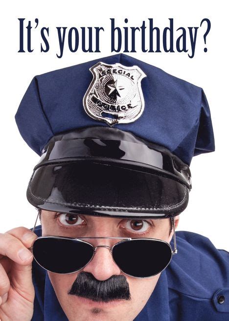 Funny Birthday Cop Meme
