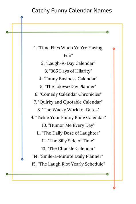 Funny Calendar Names