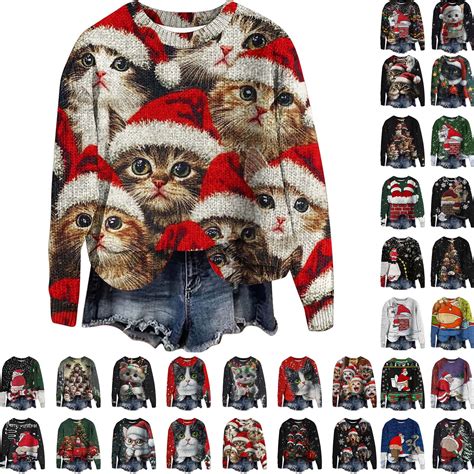 Funny Cat Christmas Sweaters