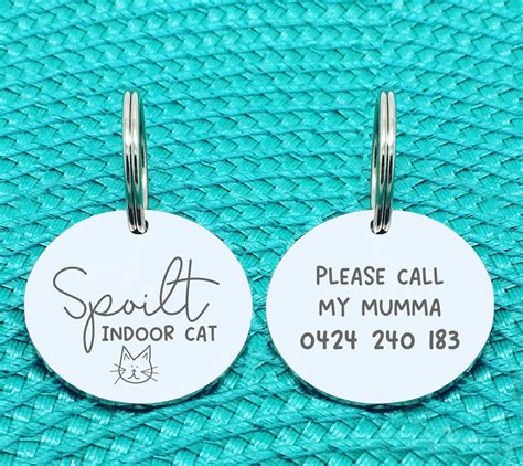 Funny Cat Collar Tags