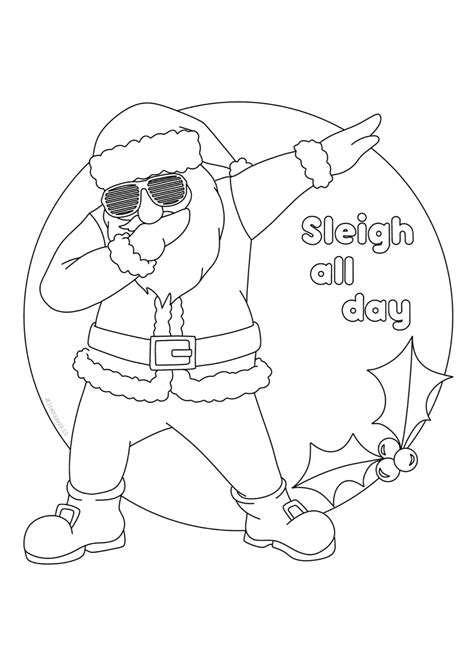 Funny Christmas Coloring Pages