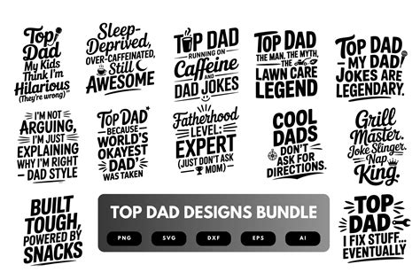 Download Funny Dad Quote Bundle Files
