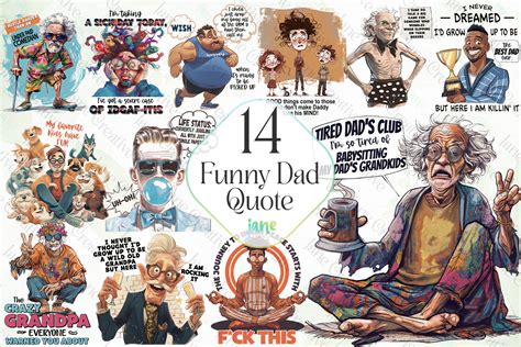 Download Funny Dad Quote Bundle Printable