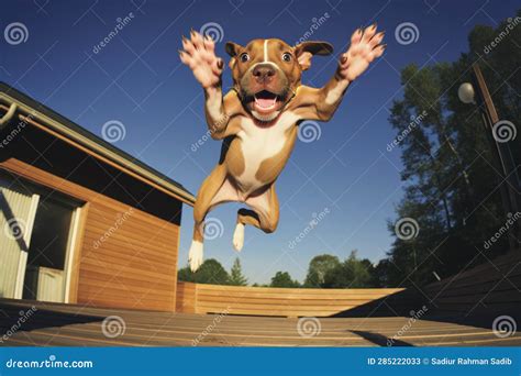 Funny Dog Jumping