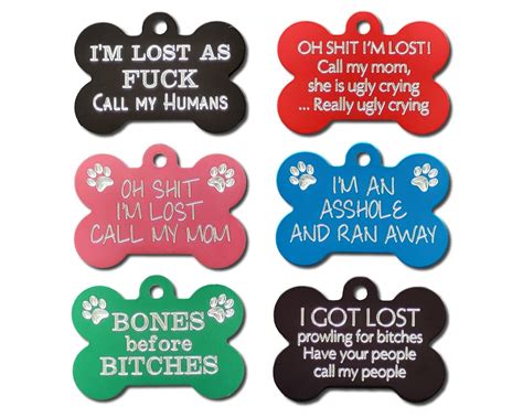 Funny Dog Name Tags