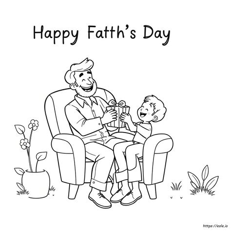 Funny Fathers Day Coloring Pages