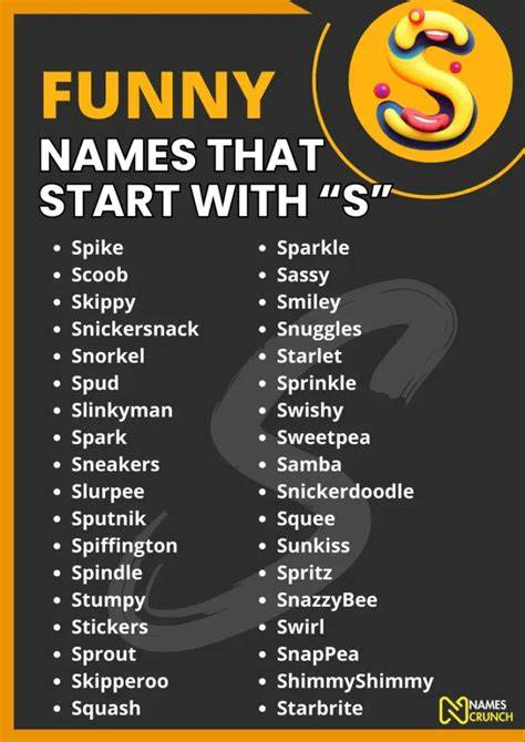 Funny Girl Names That Start With S