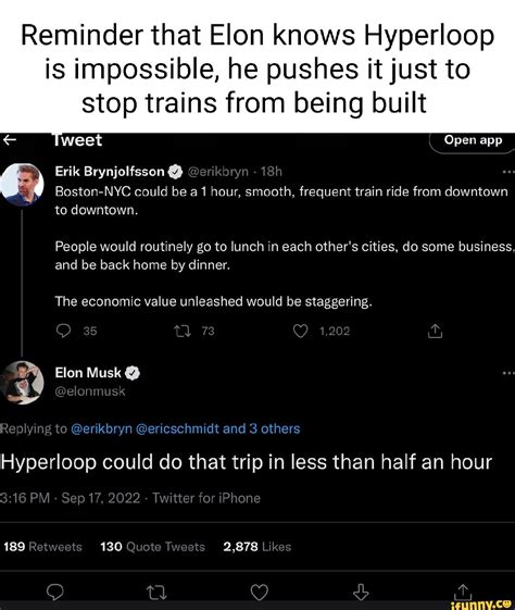 Funny Hyperloop Quote