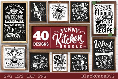 Download Funny Kitchen Bundle SVG 40 Designs Vol Printable