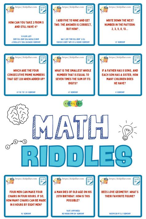 Funny Math Riddles For Kids With Answers Easy