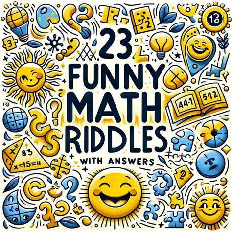 Funny Maths Riddles With Answers For Adults