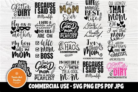 Download Funny Mom Quotes Bundle Files