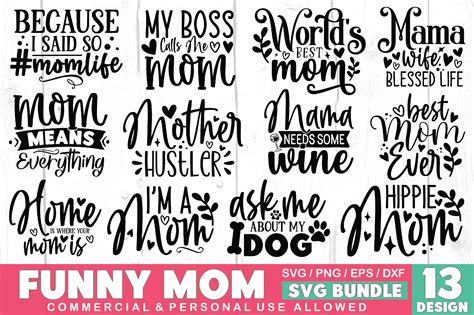 Download Funny Mom SVG Bundle | 20 Designs Files DXF Files