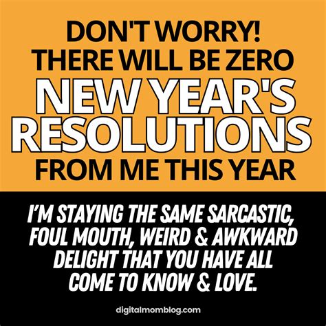 Funny Resolution For New Year