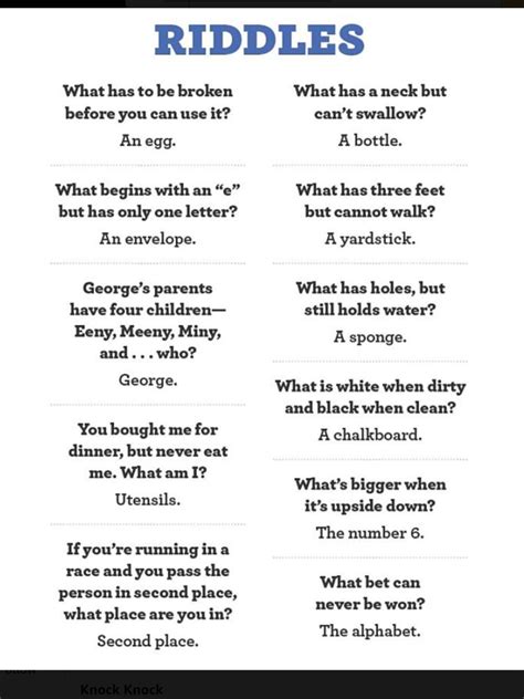 Funny Riddles Hard Jokes