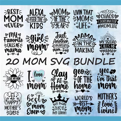 Download Funny SVG Bundle,Mom Life Svg Files DXF Files