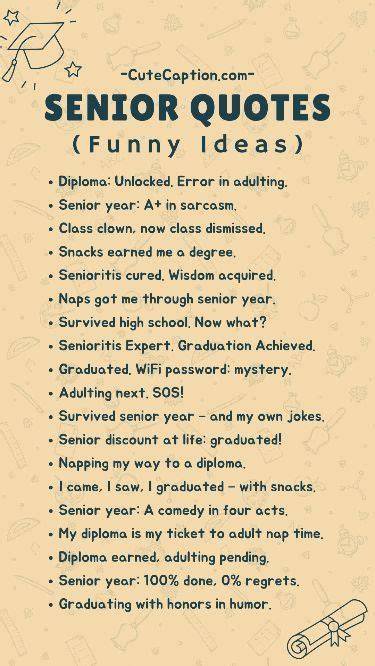 Funny Senior Class Quotes