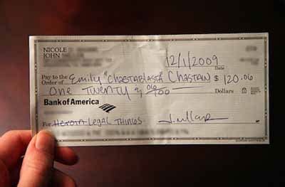 Funny Wedding Check Memos