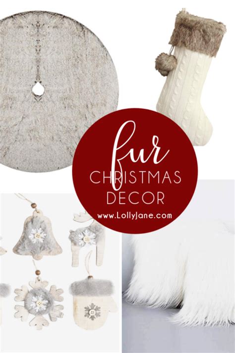 Fur Christmas Decorations