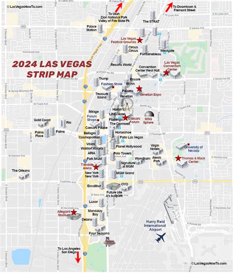 Future of MAP and its potential impact on project management Las Vegas Strip Map Hotels