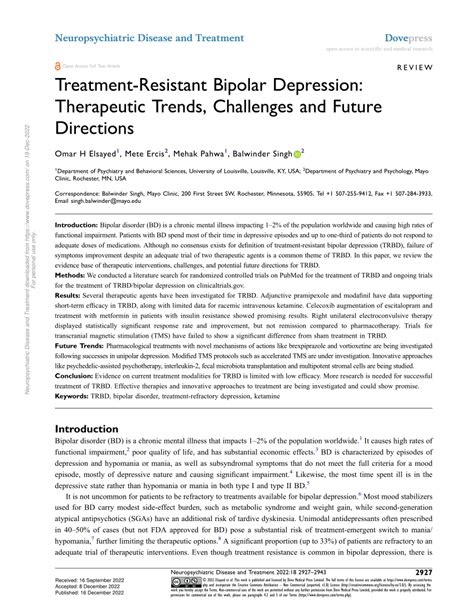 Future Directions for Depression Treatment Algorithms
