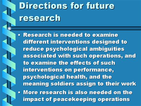 Future Directions in TDO Research