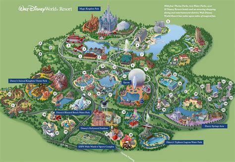 A Map of Disney World