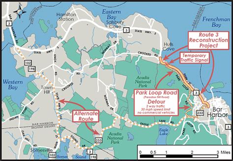Map of Bar Harbor, Maine