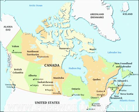 Map of Canada with graph overlays