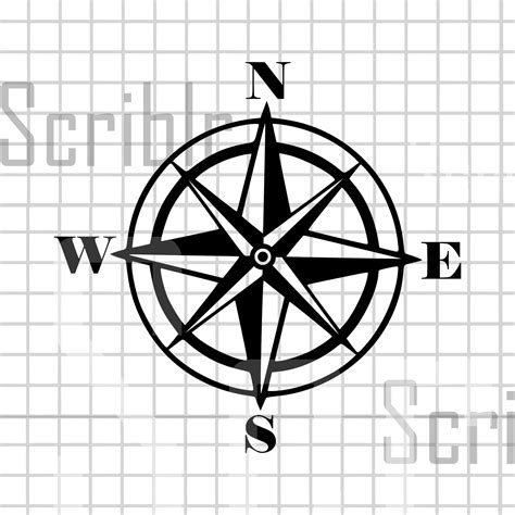 Compass Rose on a Map