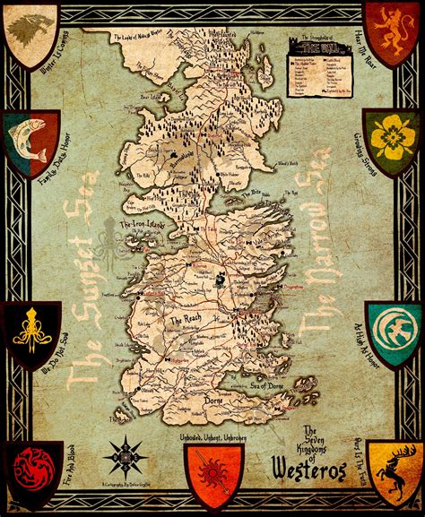 Game Of Throne Map Of Kingdoms
