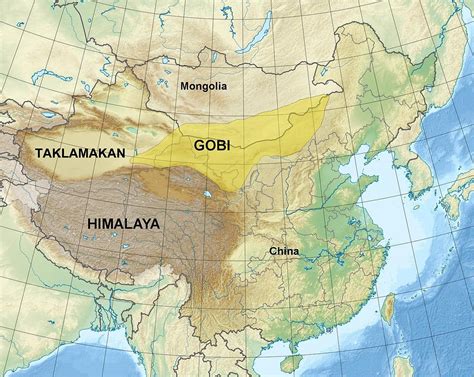 A Map of the Gobi Desert