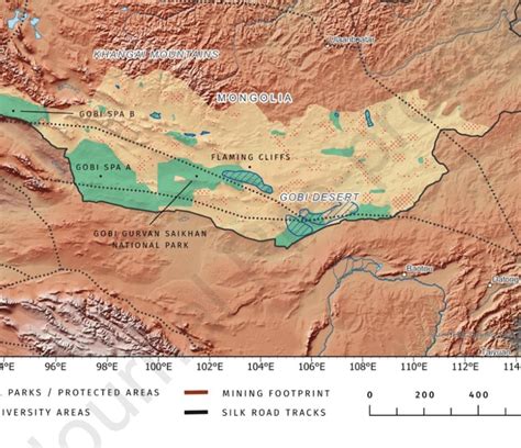 Map of the Gobi Desert